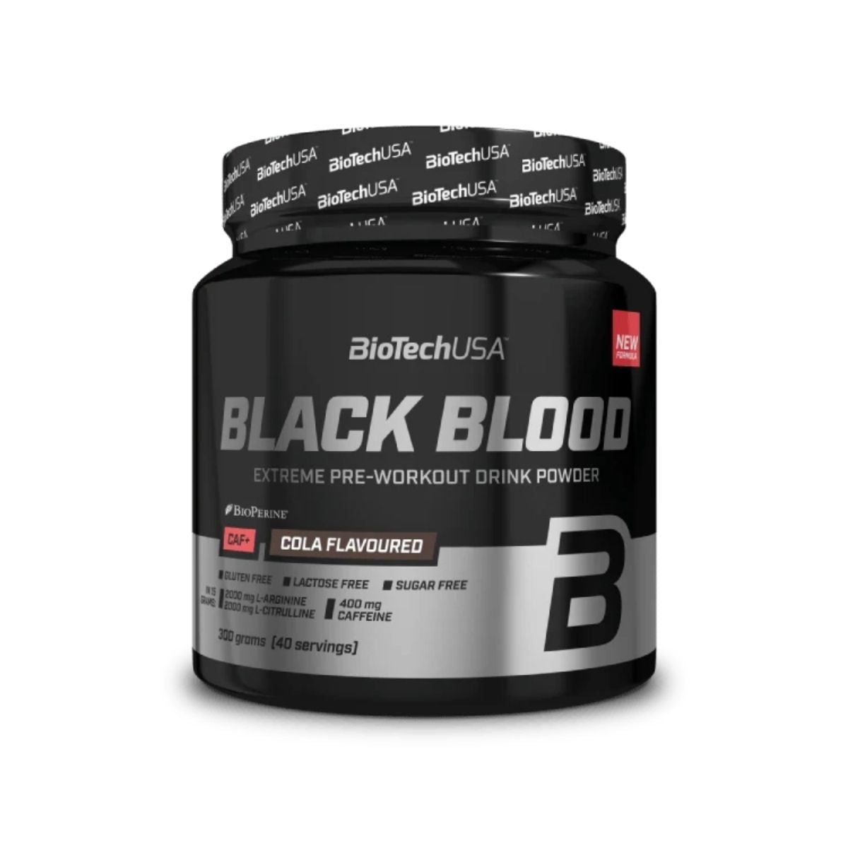 BioTech Black Blood CAF+ 300g (40 Serv.) Cola - BioTech USA - Shop&Trend
