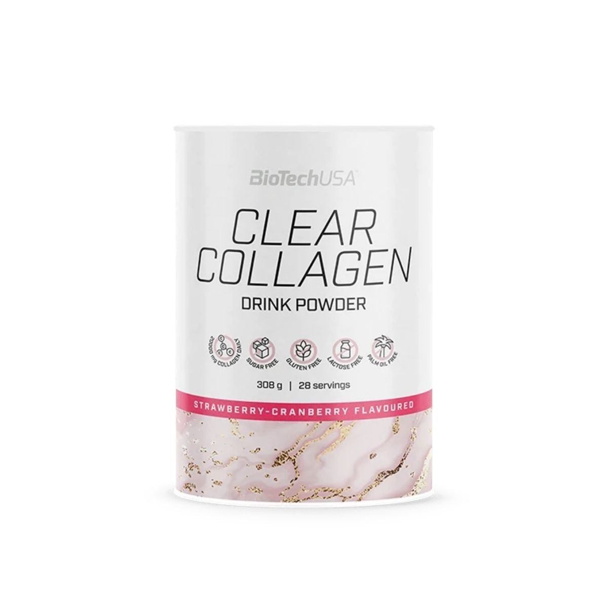 BioTech Clear Collagen 308g Strawberry Cranberry - BioTech USA - Shop&Trend