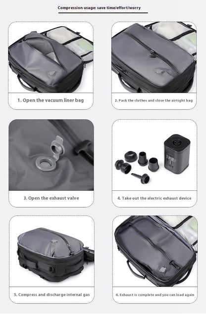 Vacuum Compression Backpack "PackMore Pro™"