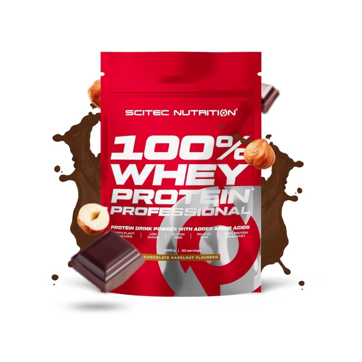 Scitec 100% Whey Protein Professional 1000g Schoko Haselnuss - Scitec Nutrition - Shop&Trend